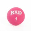 Rubber medicine ball 1kg pink