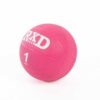Rubber medicine ball 1kg pink – Bild 2